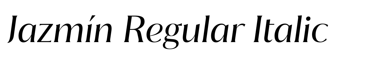 Jazmín Regular Italic